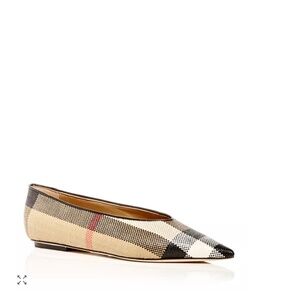 Burberry Women's Madelina Vintage Check Pointed Toe Flats